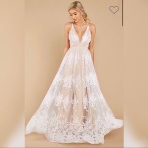 In Any Event Ever After White Maxi Dress